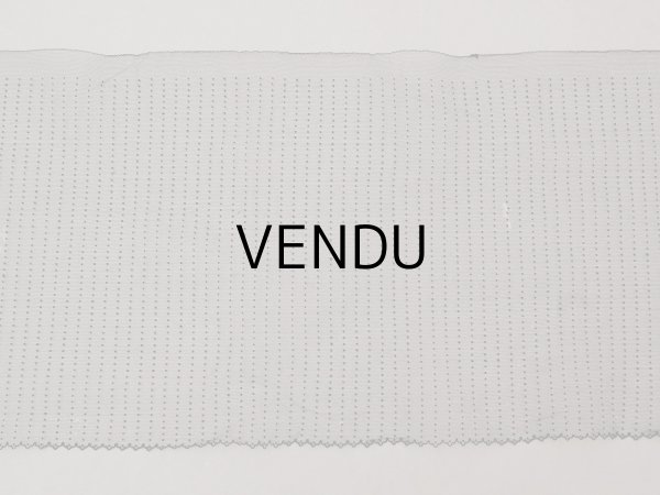 画像7: アンティーク ドット入り 幅広 チュールレース 黒 0.9m 幅29.5cm (7)