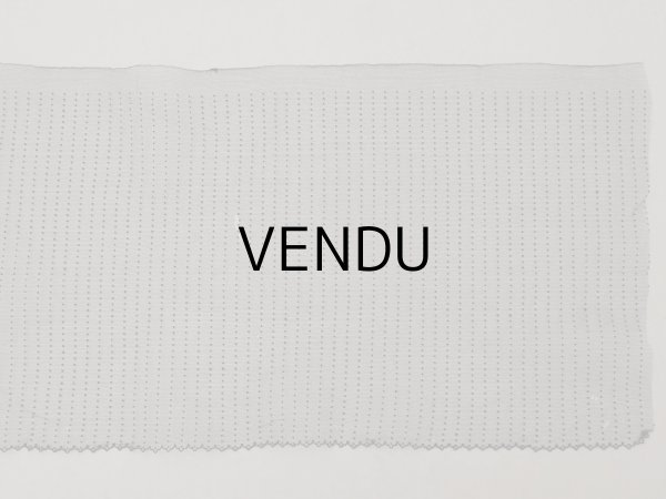 画像8: アンティーク ドット入り 幅広 チュールレース 黒 0.9m 幅29.5cm (8)