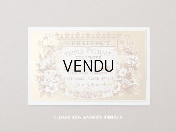 画像1: アンティーク パフュームラベル TRIPLE EXTRAIT CONCENTRE - CLAUDIUS LUBIN - (1)