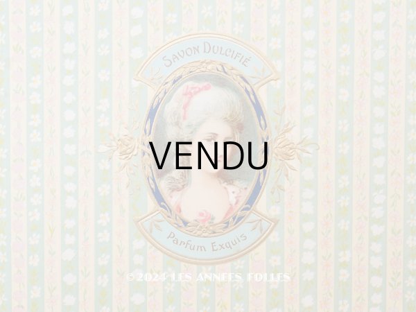 画像2: アンティーク ソープラベル SAVON DULUCIFIE PARFUM EXQUIS (2)