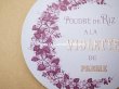 画像2: アンティーク パウダーボックスのラベル POUDRE DE RIZ A LA VIOLETTES DE PARME - ROGER&GALLET - (2)