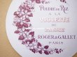 画像2: アンティーク パウダーボックスのラベル POUDRE DE RIZ A LA VIOLETTES DE PARME - ROGER&GALLET - (2)