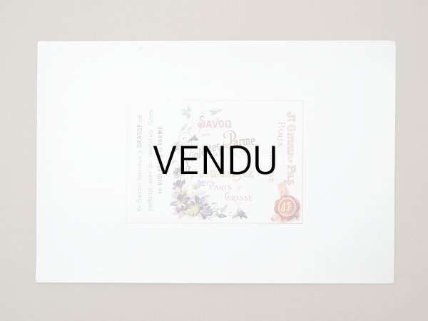 画像2: アンティーク 菫のソープラベル SAVON VIOLETTES DE PARME - JN.GIRAUD FILS GRASSE PARIS - (2)