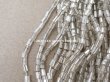 画像3: アンティーク シードビーズ カット入り クリア＆シルバー ガラス製  (3)