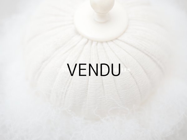 画像4: アンティーク パフ 白鳥の羽根 エクリュ (4)