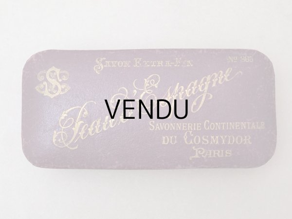 画像2: アンティーク ソープボックス  SAVON EXTRA-FIN PEAU D'ESPAGNE  - COSMYDOR - (2)