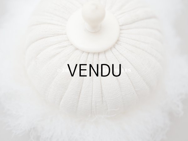 画像5: アンティーク パフ 白鳥の羽根 エクリュ (5)