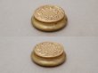 画像3: アンティーク 小さなパウダーケース パフ付き ロカイユ装飾  (3)