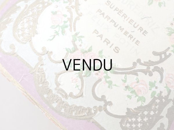 画像4: アンティーク パウダーボックス 薔薇のガーランド＆蝶々 POUDRE DE RIZ - PFELIX POTIN PARIS - (4)
