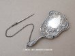 画像1: 1850年頃 アンティーク シルバー製 舞踏会の手帳 ミラー＆ペンシル付 ファン型 CARNET DE BAL カルネ・ド・バル (1)