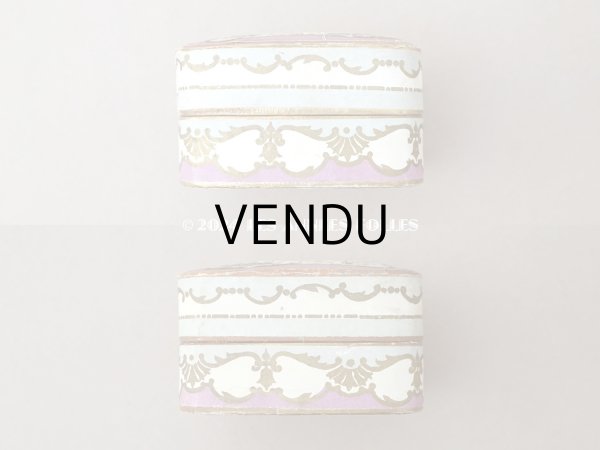 画像6: アンティーク パウダーボックス 薔薇のガーランド＆蝶々 POUDRE DE RIZ - PFELIX POTIN PARIS - (6)