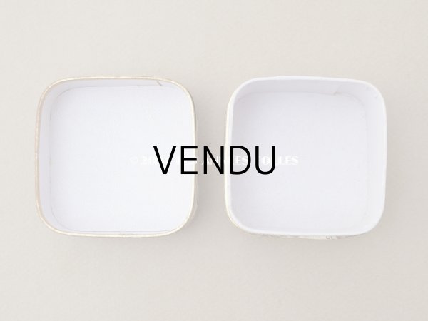 画像8: アンティーク パウダーボックス 薔薇のガーランド＆蝶々 POUDRE DE RIZ - PFELIX POTIN PARIS - (8)