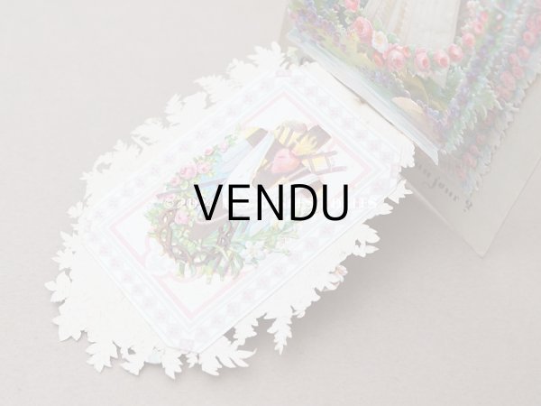 画像10: 19世紀末 アンティーク 初聖体の立体カニヴェ ポップアップ クロモ  (10)