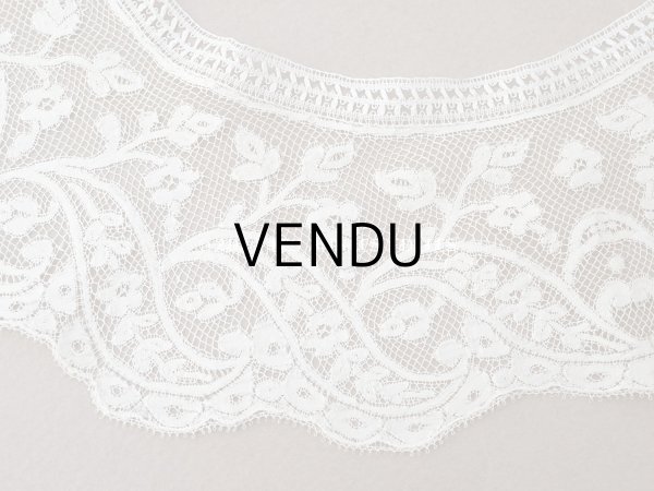 画像5: 19世紀 アンティーク 付け襟 手編みのヴァランシエンヌレース ボビンレース (5)