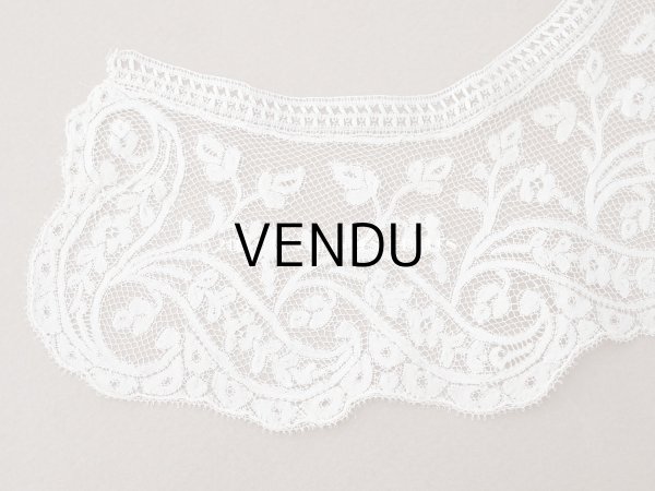 画像4: 19世紀 アンティーク 付け襟 手編みのヴァランシエンヌレース ボビンレース (4)