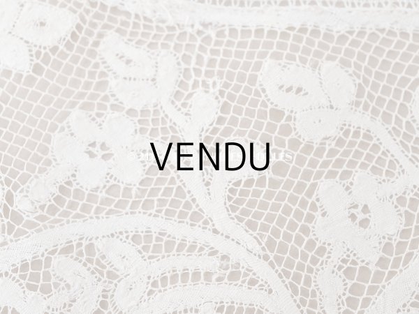 画像9: 19世紀 アンティーク 付け襟 手編みのヴァランシエンヌレース ボビンレース (9)