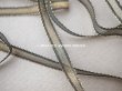 画像2: 1900年頃 アンティーク ゴールドのメタル糸のリボン 極細 5.5mm幅  (2)