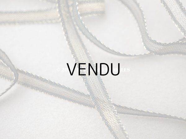 画像2: アンティーク ゴールドのメタル糸のリボン 1.44m 極細 5.5mm幅  (2)