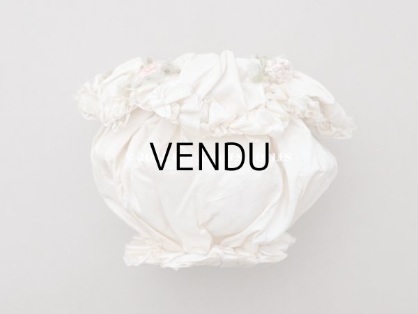 画像4: アンティーク ロココモチーフ付 シルク製 オモニエール マリアージュ (4)