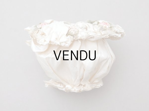 画像6: アンティーク ロココモチーフ付 シルク製 オモニエール マリアージュ (6)