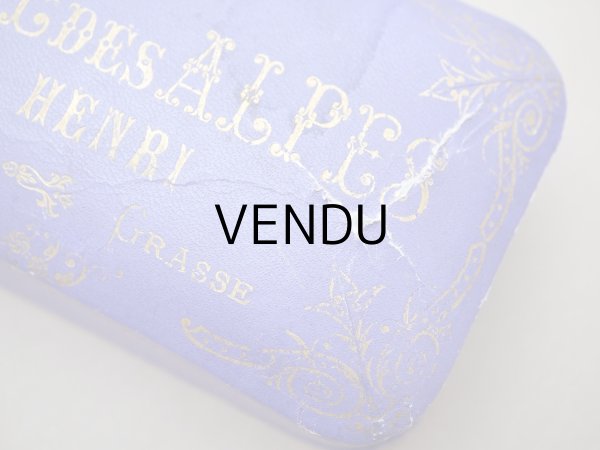 画像2: ＊蚤の市＊アンティーク 菫のソープボックス SAVON SURFIN VIOLETTE DES ALPES - JULES HENRI - (2)