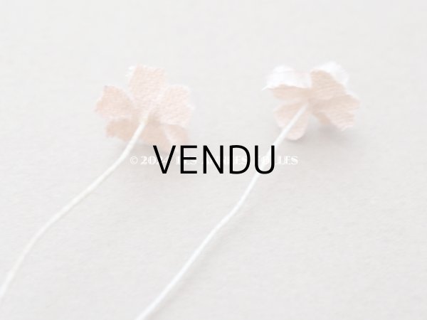 画像3: アンティーク ベルベットの小さな布花 ピンクベージュ 8ピースのセット 13mm (3)