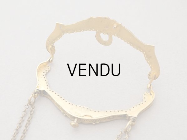 画像5: 1900年頃 アンティーク 小さなバッグのがま口 (5)