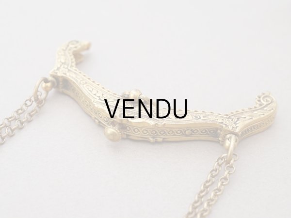 画像3: 1900年頃 アンティーク 小さなバッグのがま口 (3)