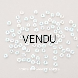 画像: アンティーク ゼラチン製 スフレ スパンコール 約6mm ブルー・グリーン ラウンド型