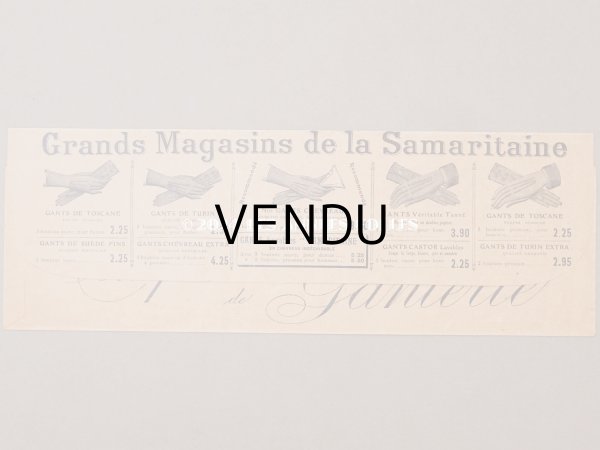画像5: 1900年頃 アンティーク グローブ用 天使の紙袋 GANTS LAVABLES SAMARITAINE - GRANDS MAGASINS DE LA SAMARITAINE - (5)