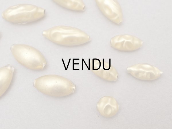 画像2: アンティーク スフレビーズ ゴールド 吹きガラス製ビーズ  16ピースのセット (2)