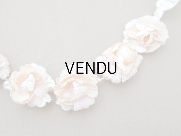 画像2: アンティーク パウダーピンクの薔薇 花冠 ティアラ ヴェールガール (2)
