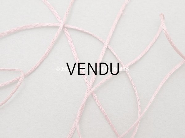 画像2: アンティーク 紐 極細 1mm幅 グレイッシュピンク 3m (2)