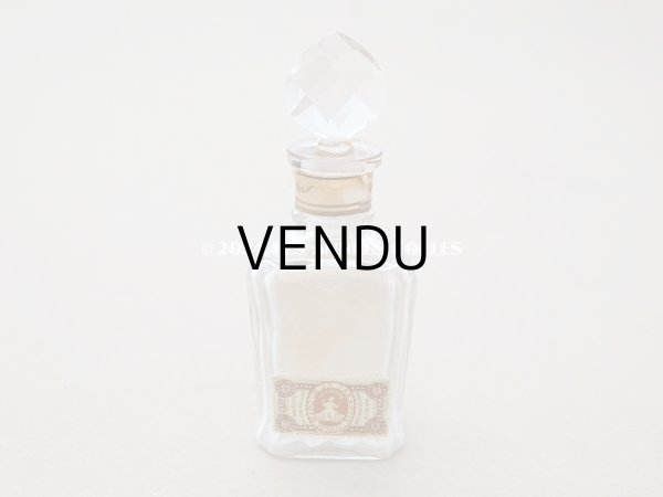 画像3: アンティーク 香水瓶 パウダーピンクのラベル ESSENCE GIROFLEE FLEUR - AU BON MARCHE - (3)