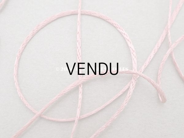 画像3: アンティーク 紐 極細 1mm幅 グレイッシュピンク 3m (3)