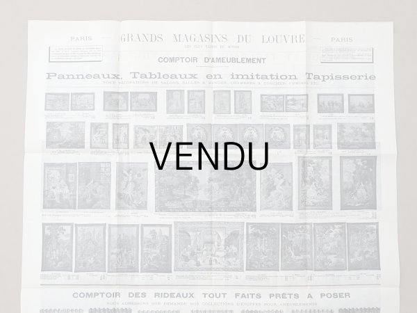 画像3: 1906年 アンティーク ルーブル百貨店 大きなカタログ 100×70cm PANNEAUX ET TABLEAUX EN IMITATION - GRANDS MAGASINS DU LOUVRE -  (3)
