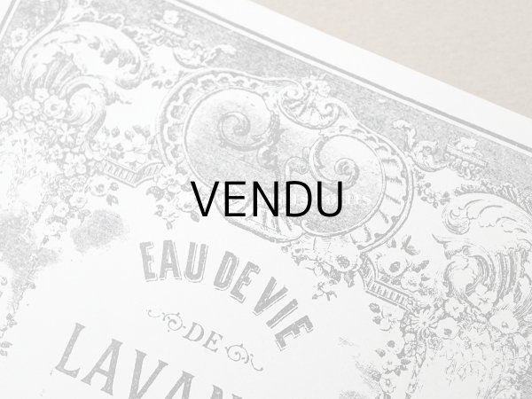 画像3: 19世紀末 アンティーク パフュームラベル EAU DE VIE DE LAVANDE AMBREE - CH.GRANT PARIS - (3)