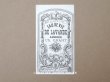 画像1: 19世紀末 アンティーク パフュームラベル EAU DE VIE DE LAVANDE AMBREE - CH.GRANT PARIS - (1)