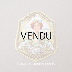画像: アンティーク パフュームラベル REVE DE MAI - F.MOREAU & FILS PARIS -