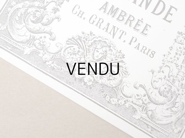 画像2: 19世紀末 アンティーク パフュームラベル EAU DE VIE DE LAVANDE AMBREE - CH.GRANT PARIS - (2)