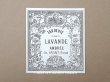 画像1: 19世紀末 アンティーク パフュームラベル EAU DE VIE DE LAVANDE AMBREE - CH.GRANT PARIS - (1)