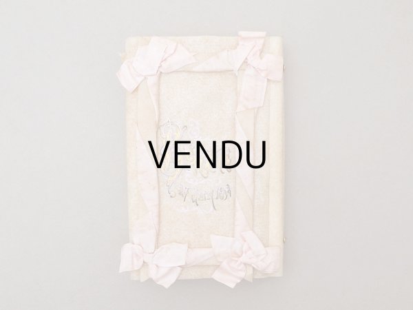 画像4: 1892年 アンティーク オリジナルボックス入り バテムのドラジェボックス ピンクのリボン&レースペーパー (4)