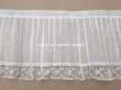 画像10: 1900年頃 アンティーク 幅広 ドレスパーツ プリーツ レース付き 1.56m 幅17.5cm コットンオーガンジー (10)