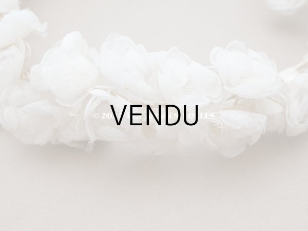 画像8: アンティーク コットンオーガンジーの薔薇の花冠 ティアラ (8)