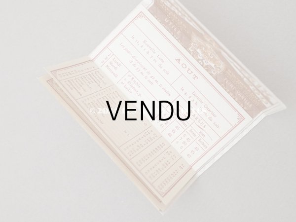 画像5: 1904年 アンティーク『LU』カレンダー ウエハース型 GAUFRETTE VANILLE - LEFEVRE-UTILE - (5)