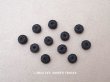 画像2: アンティーク 8~9mm シルク製 くるみボタン 渦巻き 極小 黒 11ピースのセット (2)
