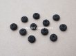画像4: アンティーク 8~9mm シルク製 くるみボタン 渦巻き 極小 黒 11ピースのセット (4)