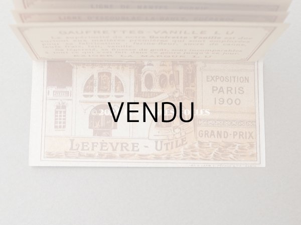画像10: 1904年 アンティーク『LU』カレンダー ウエハース型 GAUFRETTE VANILLE - LEFEVRE-UTILE - (10)