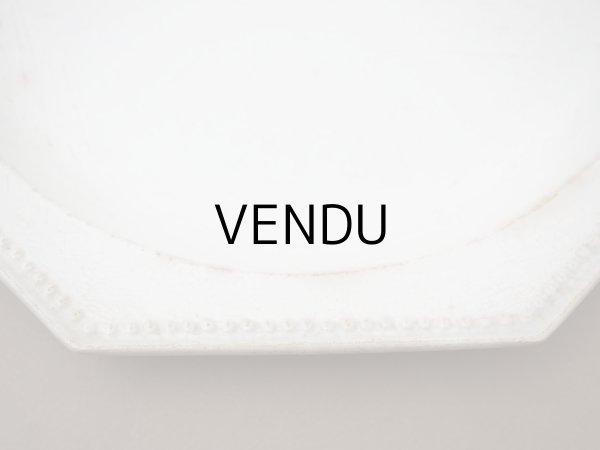 画像6: 1820年頃 アンティーク 大皿 オクトゴナル プレート 29cm - GIEN -  (6)