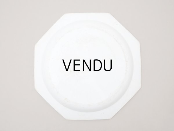 画像11: 1820年頃 アンティーク 大皿 オクトゴナル プレート 29cm - GIEN -  (11)